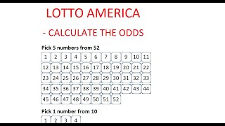 How to Calculate the Odds of Winning Lotto America - Step by Step Instructions - Tutorial