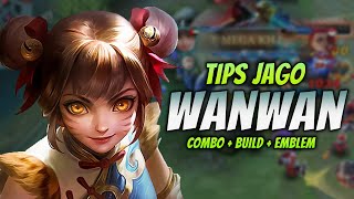 CARA MAIN WANWAN NERF ! & COMBO WANWAN + EMBLEM & BUILD TERSAKIT 2023 ! | WANWAN GOLD LANE GAMEPLAY