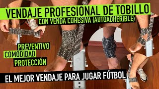 VENDAJE preventivo de TOBILLO para jugar FÚTBOL | VENDA AUTOADHERIBLE