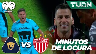 😳 ¡MINUTOS DE LOCURA! 3 goles en 6 minutos🥵 | Pumas Vs  Necaxa | Liga Mx - CL2024 J4 | TUDN