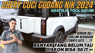 🔥DEALER CHERY OBRAL STOK 2024🔥DISKON HINGGA 50 JT PLUS + || GRATIS E TOLL 500 RB 🤩