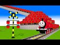 [踏切アニメ] あぶない電車  RED THOMAS TRAIN Climbing Pyramid 🚦Fumikiri3D Railroad Crossing Animation