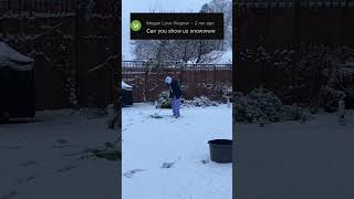 Playing in the SNOW!!!#practice #dedicated #golfswing #golf #chipping #golfclub