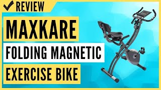 MaxKare Folding Magnetic Upright Exercise Bike w/Pulse Sensor/LCD Monitor Review