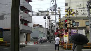 00406　阪堺電軌阪堺線我孫子道駅の近くの踏切