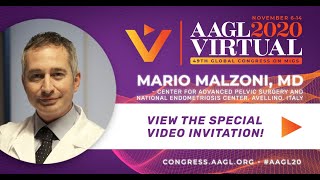 Mario Malzoni, MD AAGL 2020 Virtual Global Congress Invitation