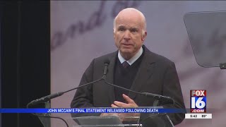 Senator John McCain's Final Statement