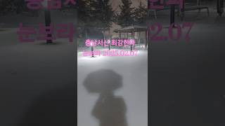 충남 서산 최강한파 눈보라 서산 2025.02.07.38 눈길 빙판 출근비상 각별 유의