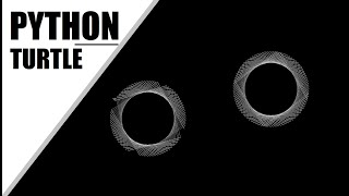 Python Turtle - Draw Circle Design Using Square Shape in Python Turtle Graphics By #BKTutorial