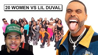 YOOOO THIS IS WILD!!!! 20 WOMEN VS 1 COMEDIAN : LIL DUVAL | StuntEazzy Reacts