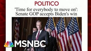 More Republicans Senators Acknowledge Biden's Win | Morning Joe | MSNBC