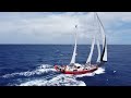 Youth Sailing - Guppy in her element - racing along at 11 knots. - EP42