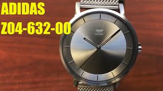 Adidas District M1 Gunmetal Tone Stainless Steel Watch Z04 632-00