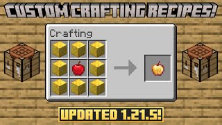How to Make Custom Crafting Recipes in Minecraft 1.21.5 | Minecraft Data Pack Tutorial