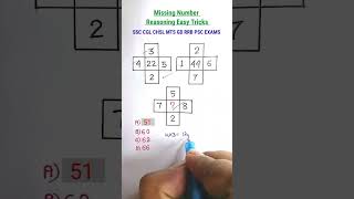 रीज़निंगMissing Number| Reasoning Tricks in Hindi| Reasoning Classes for SSC CGL CHSL MTS CRPF RRB |