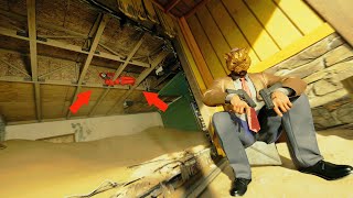 HE DIDN'T THINK I WOULD SEE HIM HIDING IN THE NUKETOWN ROOF!!