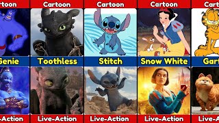 Cartoon Vs Live-Action Characters | Famous Cartoon Characters And Their Live Action Version Part 1