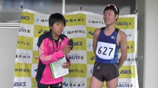 20160507 08 第55回福井県陸上競技選手権大会男子10000m優勝ｲﾝﾀﾋﾞｭｰ