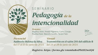 Pedagogía de la Intencionalidad - Introducción