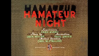 Hamateur Night (1939, Restored)