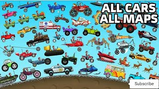 Hill Climb Racing - ALL VEHICLES UNLOCKED and FULLY UPGRADED Video Game | GamePlay