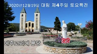 2020냔12월19일 대림 제4주일 메주고리예 본당 토요특전미사 복음말씀 및 강론    Fr. Ivan Marić