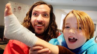 ALMOST a BROKEN FOOT!! Niko is Brave after a Bike Crash! Staycation Day 2 with a Dr Adley & Navey