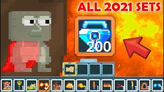 GrowTopia | Making 50 DIFFERENT SETS that cost 100 BGL! OMG!!