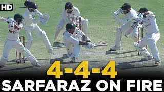 4 - 4 - 4 | Sarfaraz Ahmed is on Fire | Pakistan vs New Zealand | 2nd Test Day 3 | PCB | MZ2L