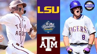 #3 LSU vs #10 Texas A&M | SEC Tournament Elimination Game | 2023 College Baseball Highlights