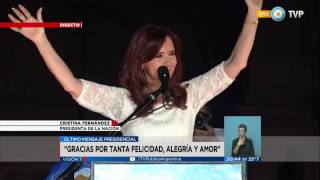 Cristina Kirchner: "Cada uno de ustedes tiene un dirigente adentro"