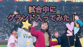 【超絶感動💕】甲子園の試合中にグランドへ入ってみた！#甲子園#阪神タイガース#六甲おろし