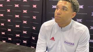 Kevin McCullar Jr. talks defense \u0026 adjusting to Kansas Basketball at Big 12 media day