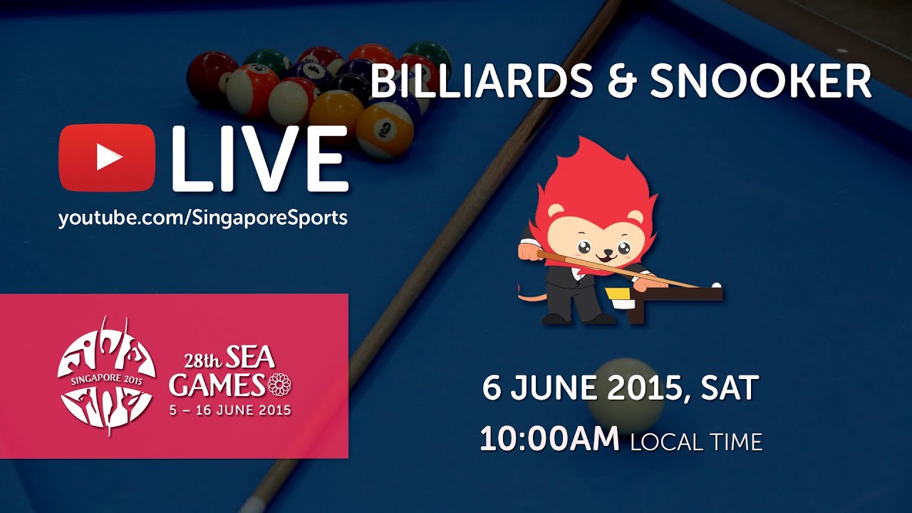 Billiards Day 1 28th Sea Games Singapore 2015 Youtube
