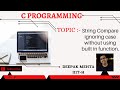 String compare ignoring case (strcasecmp)
