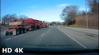 Omaha Oversize truck on I-80 - HD 4K