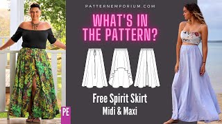 WHAT'S IN THE PATTERN | Free Spirit Gathered Skirt Sewing Pattern