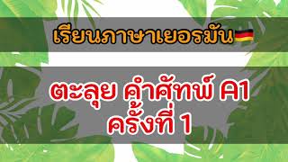 ตะลุยคำศัพท์ A1 🇩🇪 ครั้งที่ 1 #คำศัพท์ที่ควรรู้ #วัน #เรียนภาษาเยอรมัน #Goethe #deutsch #A1#