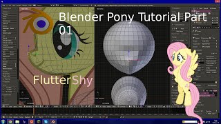 MLP Blender Tutorial FLUTTERSHY part 01