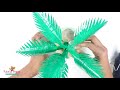 make coconut tree using plastic bottles bottle crafts প্লাস্টিকের বোতল রিসাইকেল করার উপায়