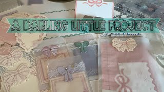 Embellished vellum envelopes // coquette bow theme / junk journal idea