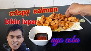 bagaimana cara bikin salmon goreng crispy