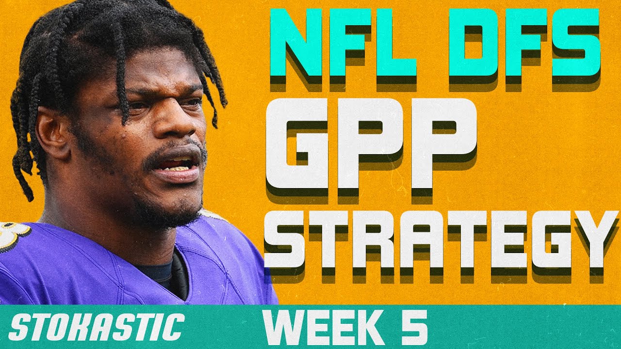 NFL DFS Tournament Strategy Week 5 | NFL DFS Picks - YouTube