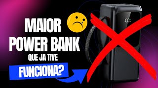 Loucura! Carregador portátil de 50.000MAH! 😱Vale a pena? powerbank #carregadorportatil