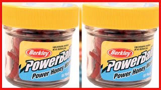 Berkley EBPHWR PowerBait Power Honey Worm Fishing Bait Red, 1-Inch, 55 per