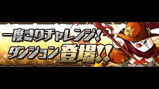 【パズドラ】一度きりチャレンジ　超絶決戦【同キャラ禁止】クリアするまでやってみた【ミルPT】