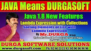 Java 8 || Sorting Elements of ArrayList with Lambda Expression by Durga