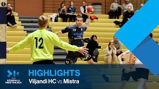 HIGHLIGHTS | Viljandi HC - Mistra | Round 6 | Estonian Champions League 2022/23