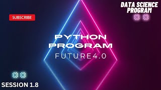 Python Program Using Operators And Input Function | Data Science Program 2023 | Future4.0
