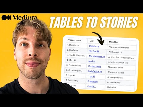 How I Use AI to Add Tables to My Medium Stories (and Increase Views)